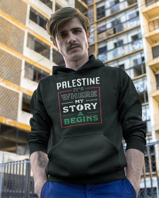 Palestine. C'est là que commence mon histoire - Sweat à capuche unisexe