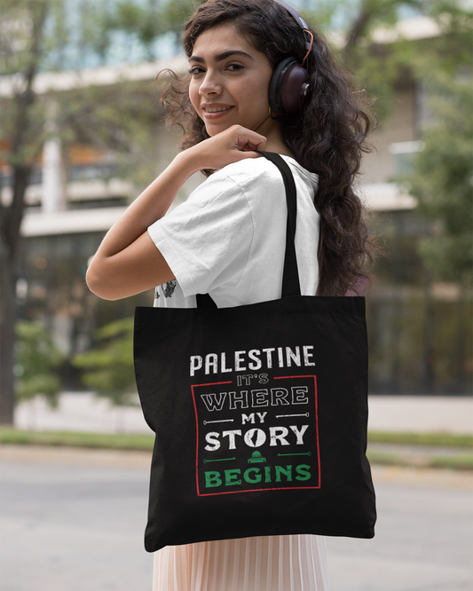 Palestine C'est là que commence mon histoire - Sac fourre-tout écologique