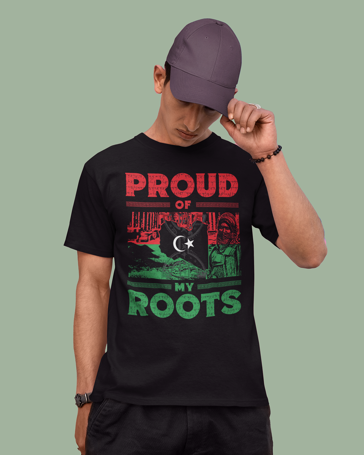 Stolz auf meine Wurzeln - Libyen Unisex T-Shirt