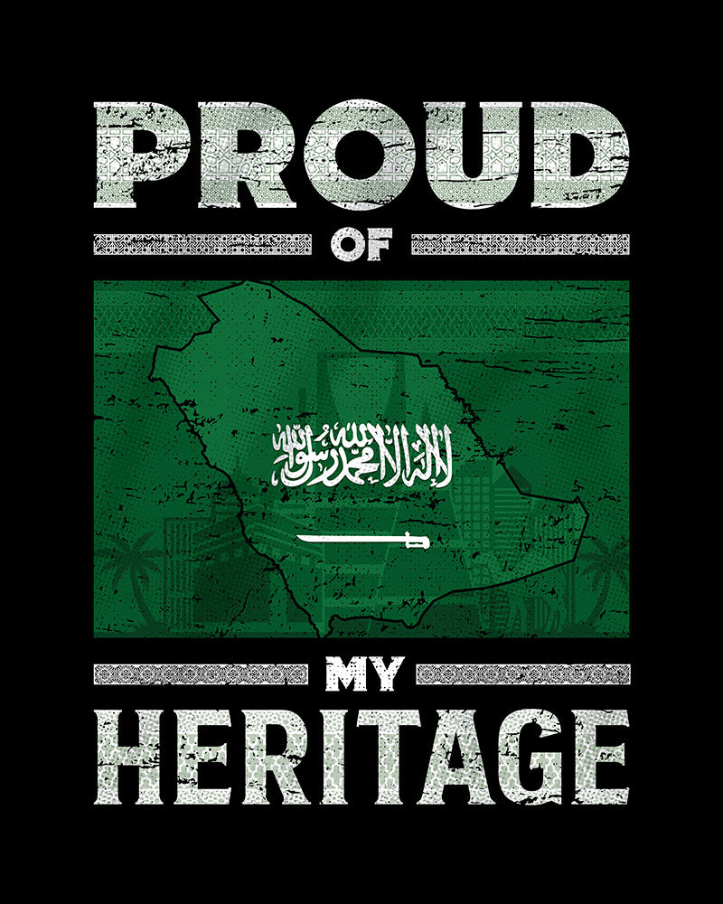 Proud of my Heritage - Saudi Arabia Unisex T-shirt