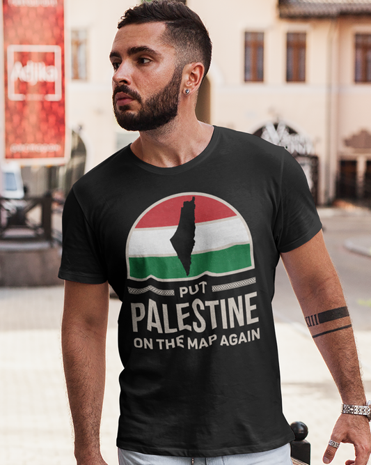 Put Palestine On The Map Again - Unisex T-shirt