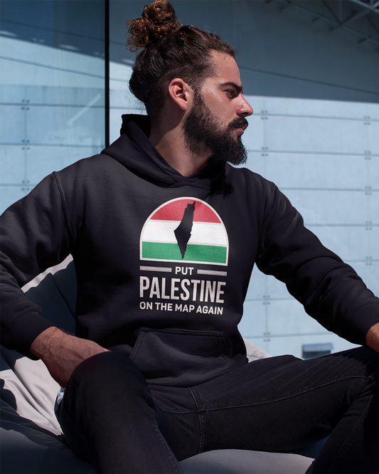 Put Palestine On The Map Again - Unisex Hoodie