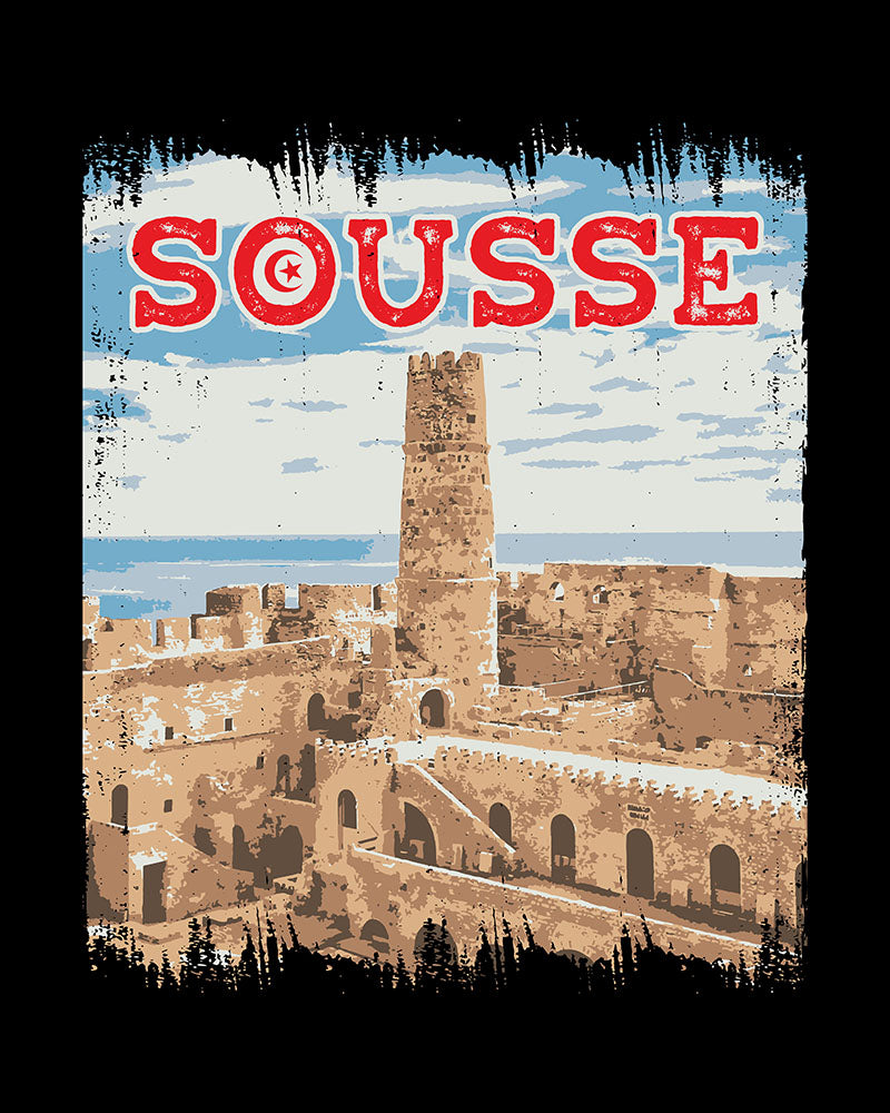 Ville tunisienne - Sousse Ribat T-shirt unisexe