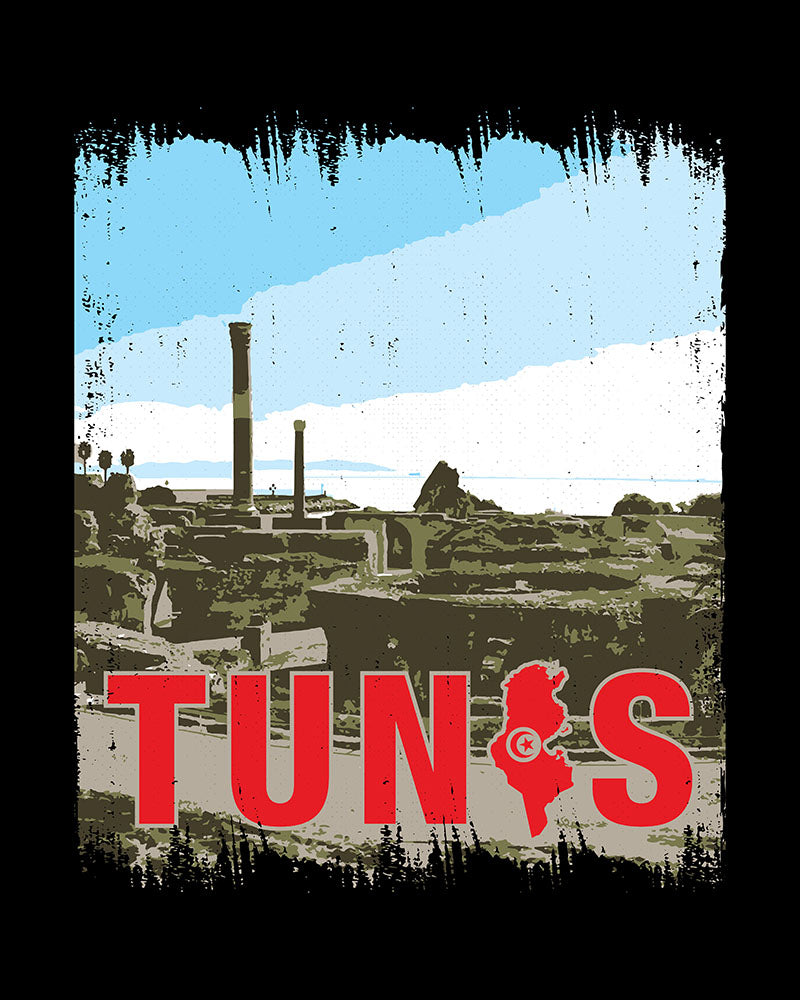 Tunesische Stadt - Tunis Karthago Unisex T-Shirt