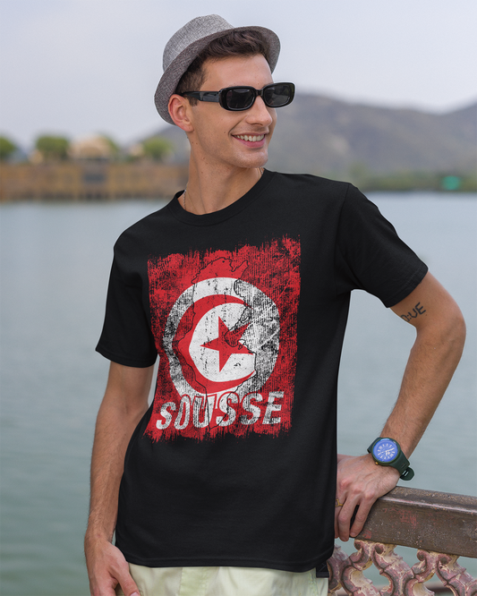 Tunisia Flag & City - Sousse Unisex T-shirt
