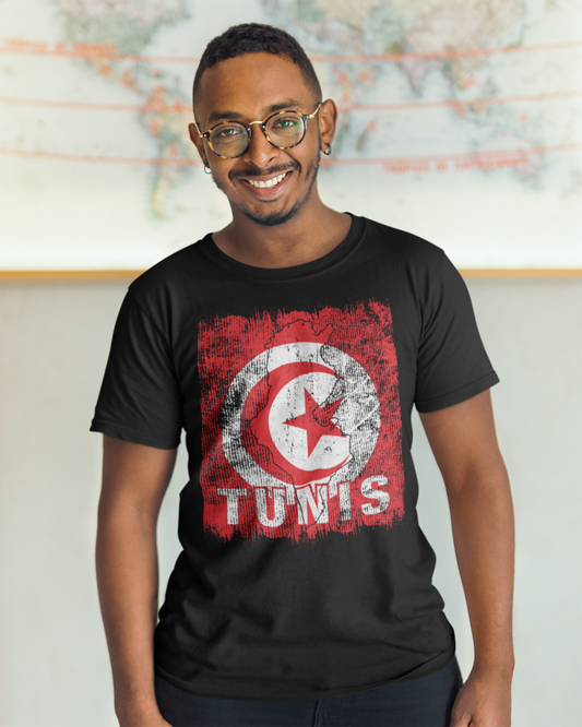 Tunisia Flag & City - Tunis Unisex T-shirt