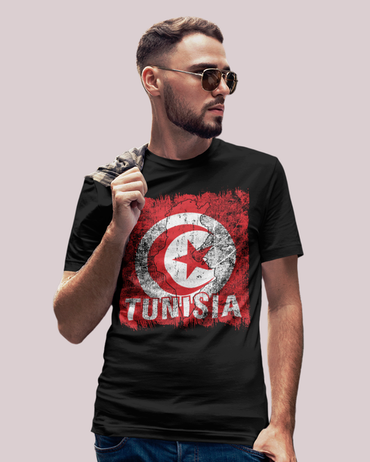 Tunisia Flag & Map Unisex T-shirt