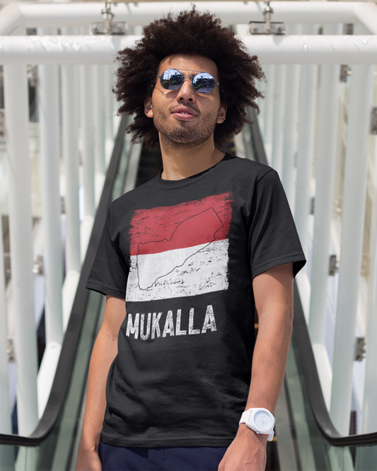 Yemen Flag & City - Mukalla Unisex T-shirt