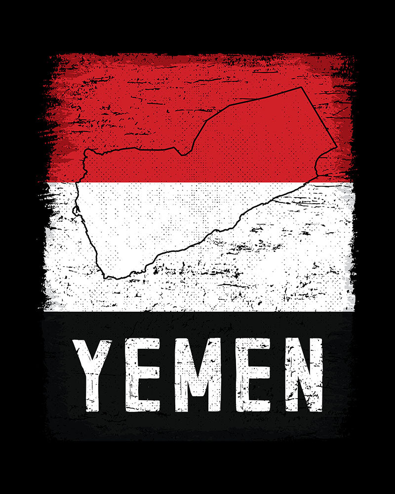 Yemen Flag & Map Unisex T-shirt