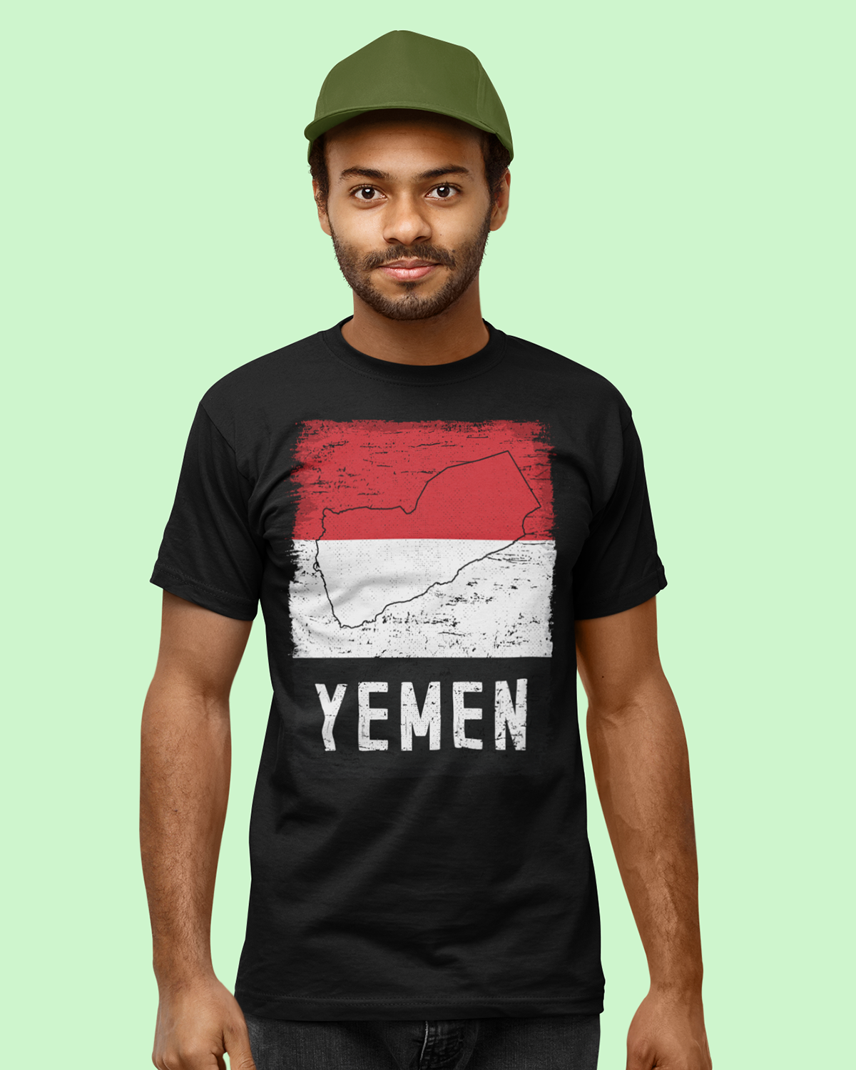 Drapeau et carte du Yémen T-shirt unisexe