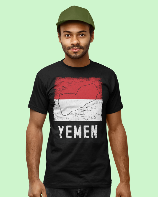 Yemen Flag & Map Unisex T-shirt