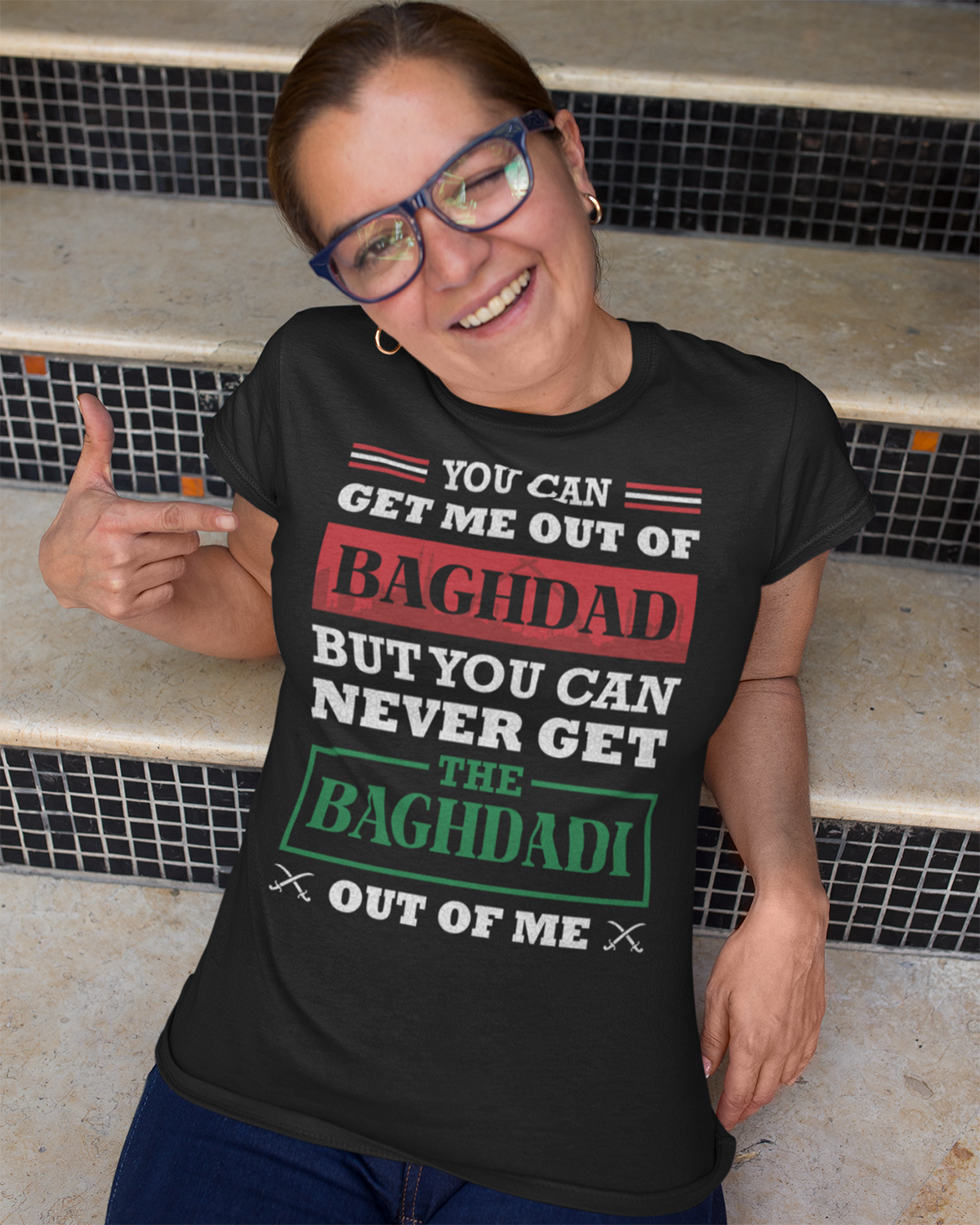 Baghdadi irakien Citation patriotique T-shirt unisexe