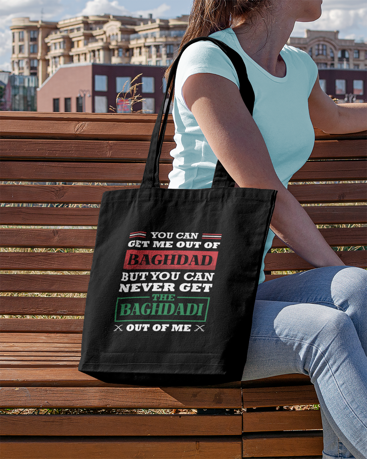 Iraqi Baghdadi Patriotic Quote Eco Tote Bag