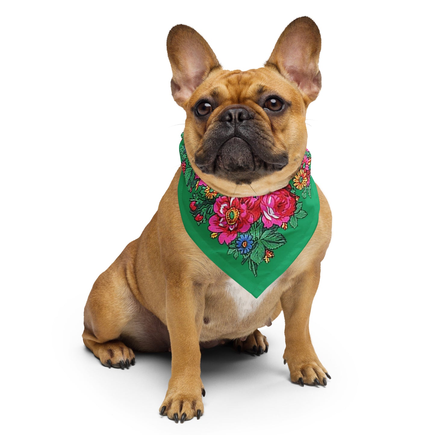 Tunisian Rose All-over Print Bandana - Green