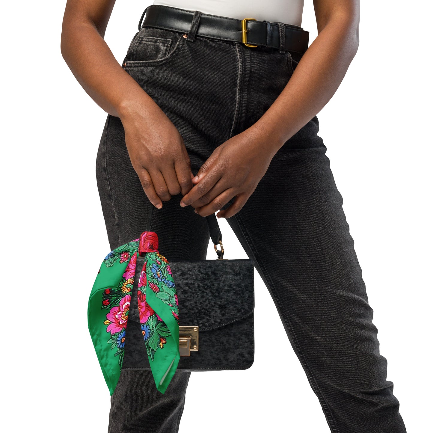 Tunisian Rose All-over Print Bandana - Green