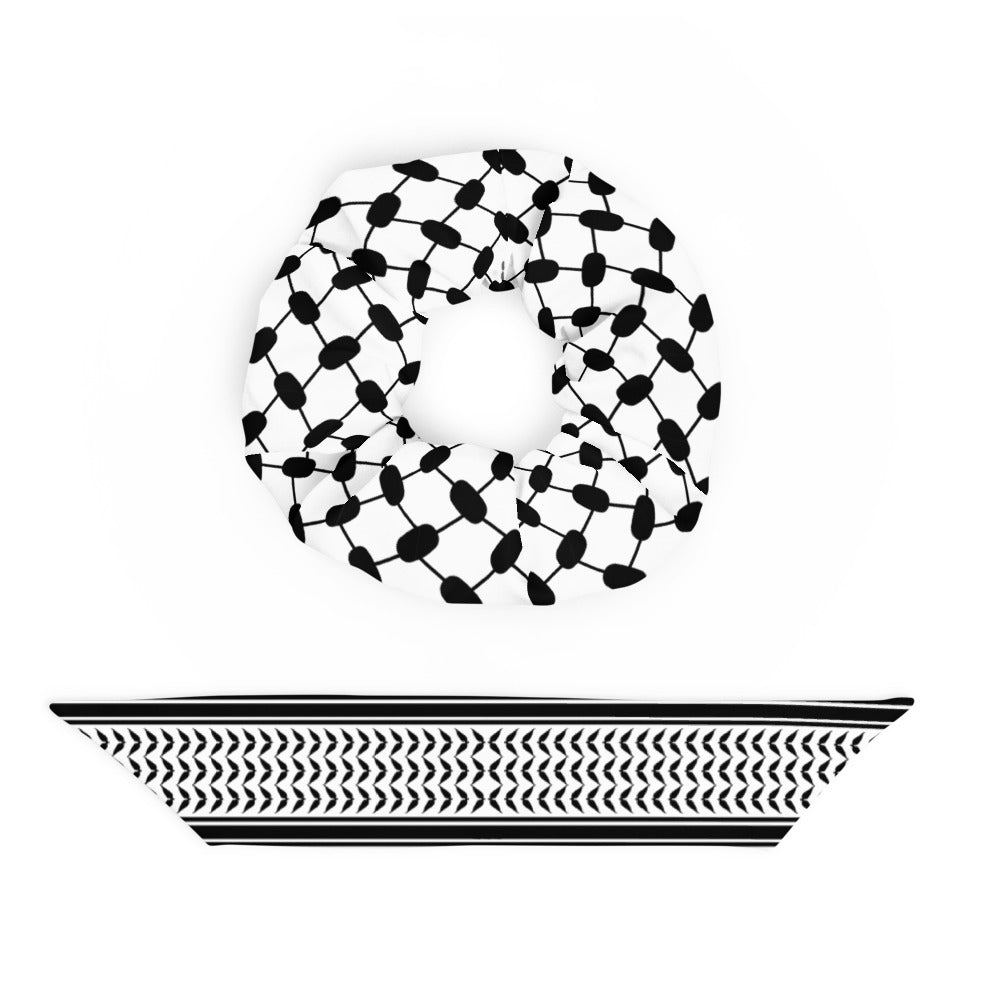 Palestinian Kufiyah Recycled Scrunchie