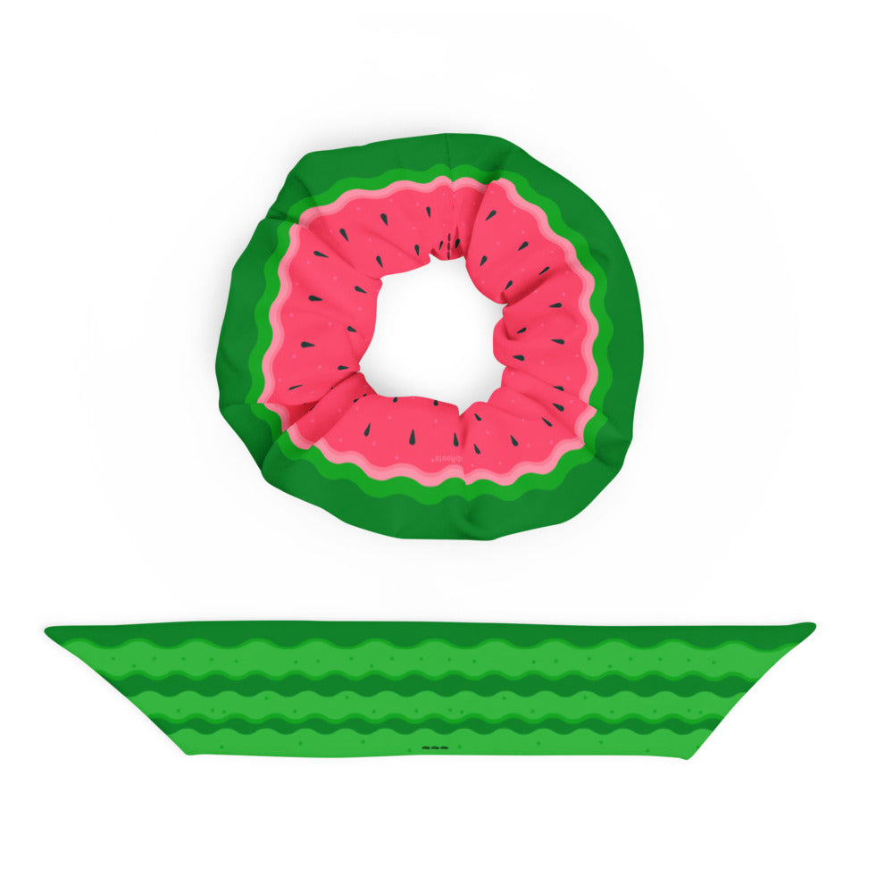 Palestine Watermelon Recycled Scrunchie