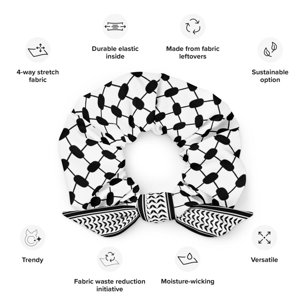 Palestinian Kufiyah Recycled Scrunchie
