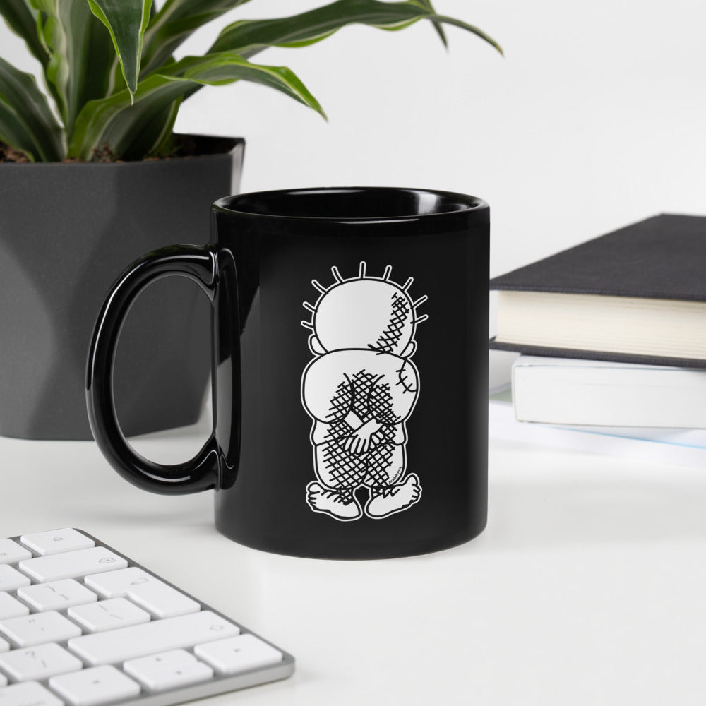 Handala Black Glossy Mug