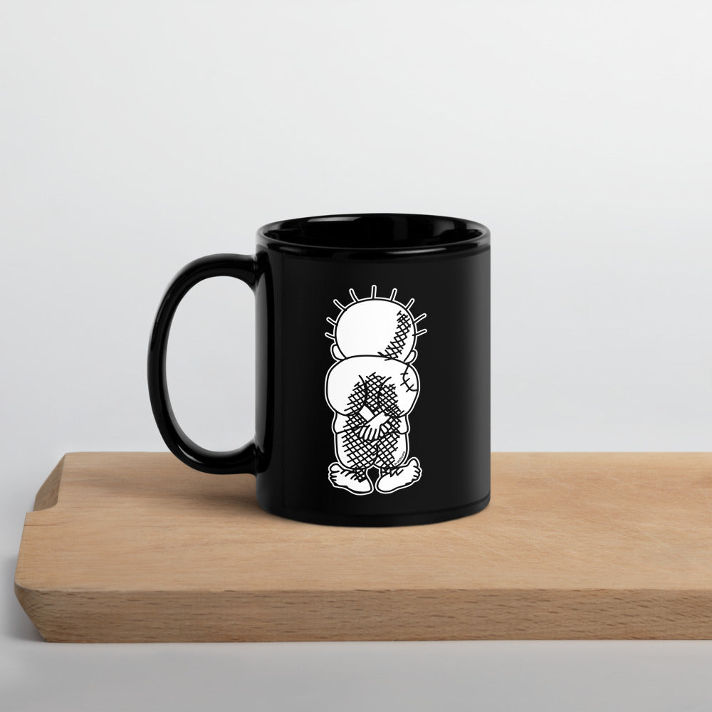 Handala Black Glossy Mug