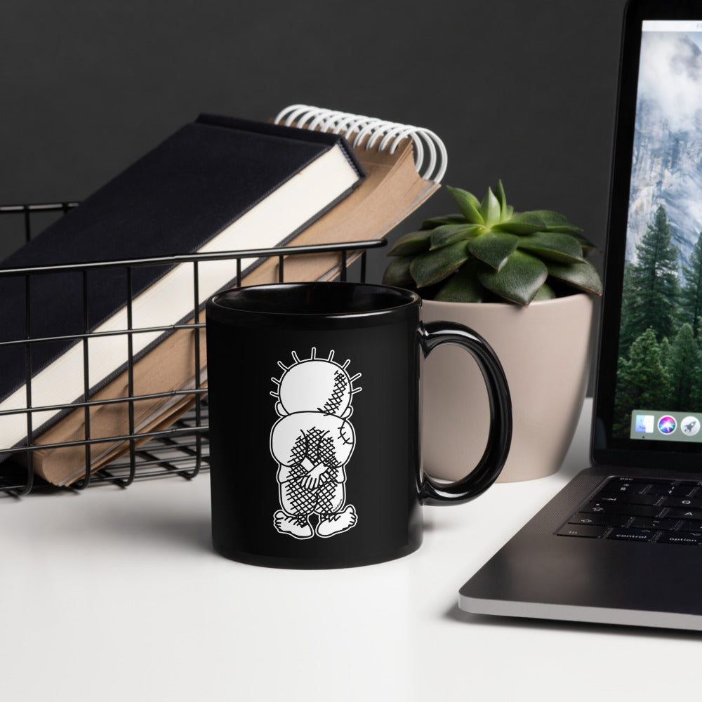 Handala Black Glossy Mug