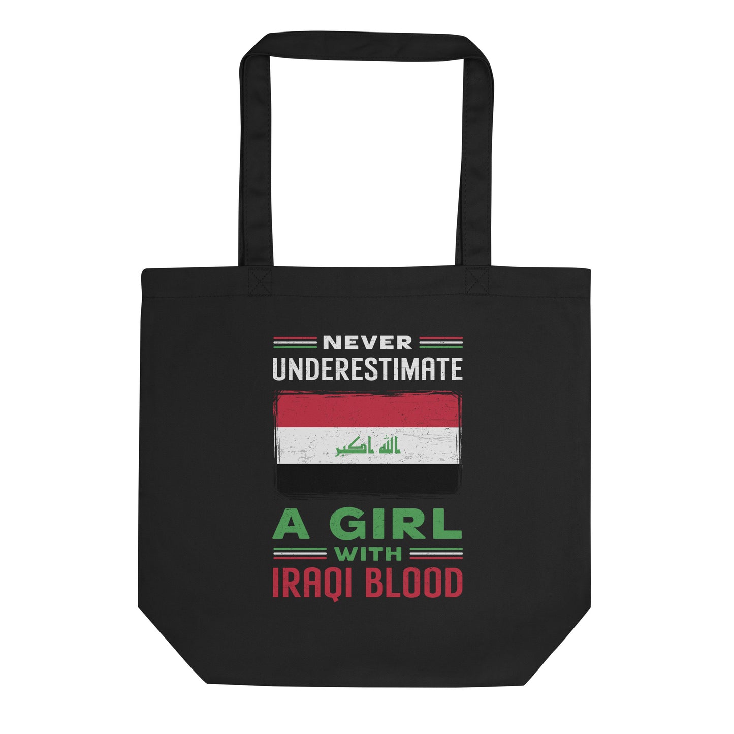 Iraqi Blooded Woman Quote Eco Tote Bag