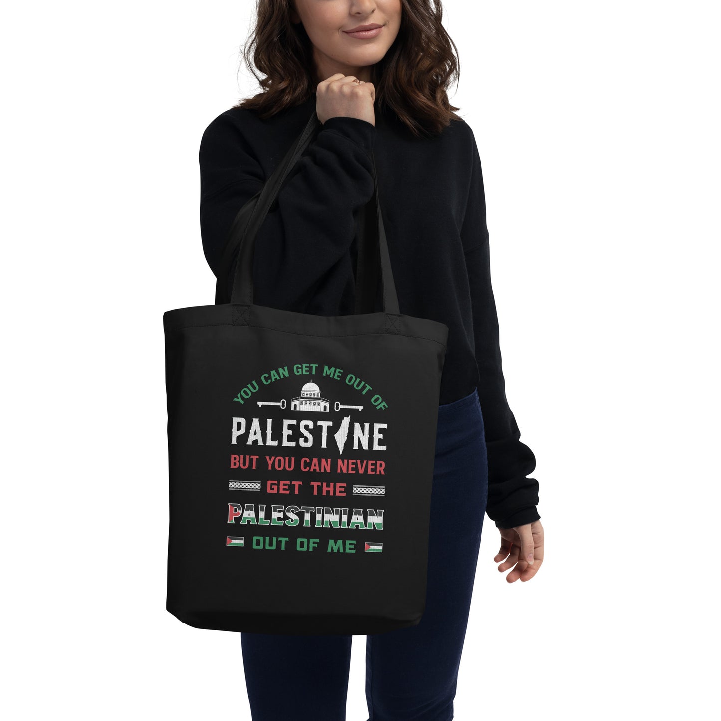 Palestinian Patriotic Quote Eco Tote Bag