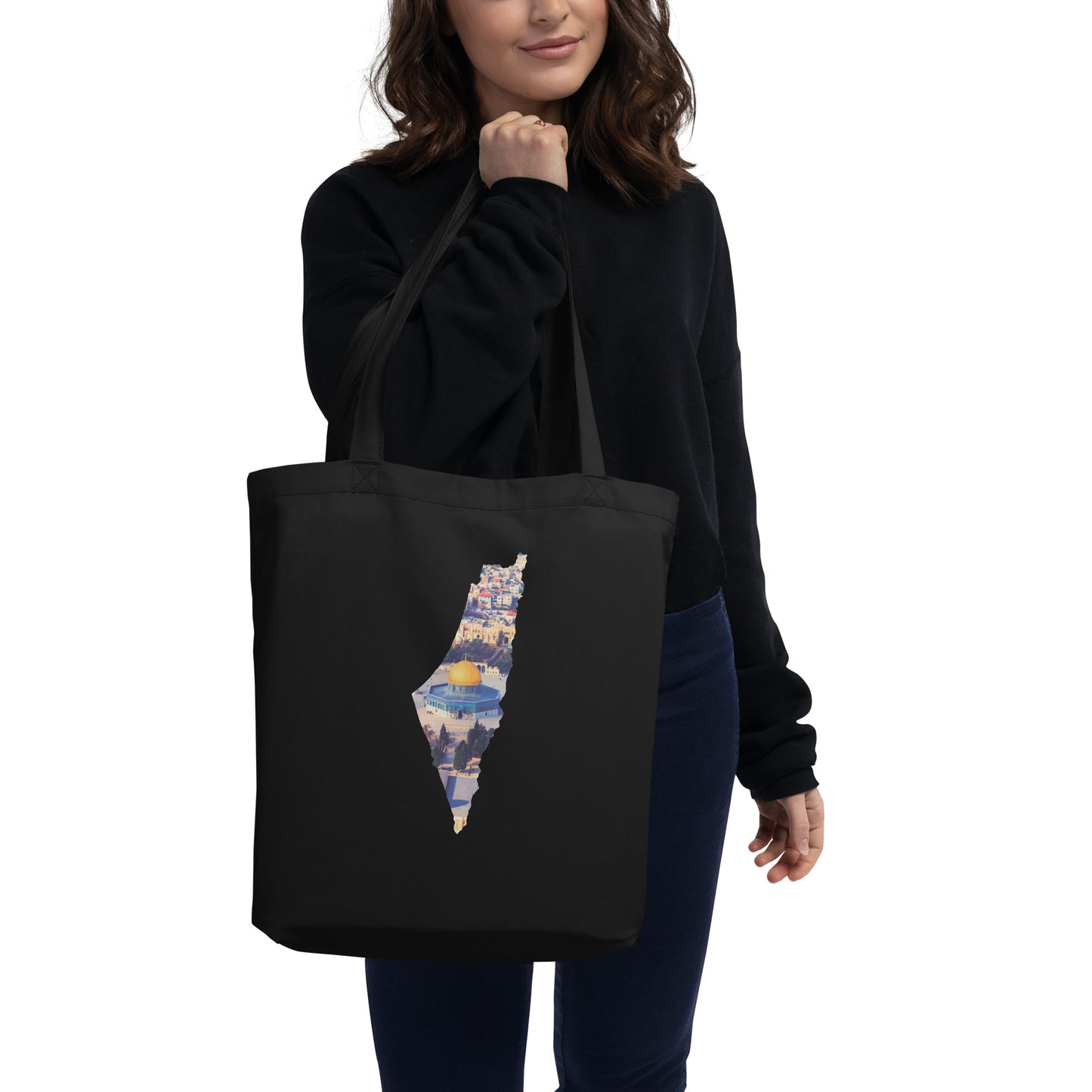 Palestine Map - Al-Quds Eco Tote Bag