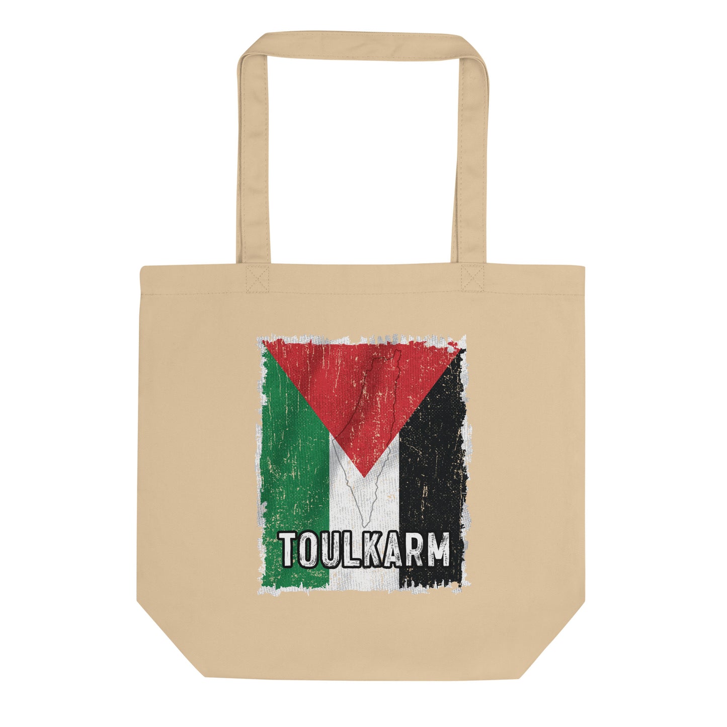 Palestine Flag & City - Toulkarm Eco Tote Bag