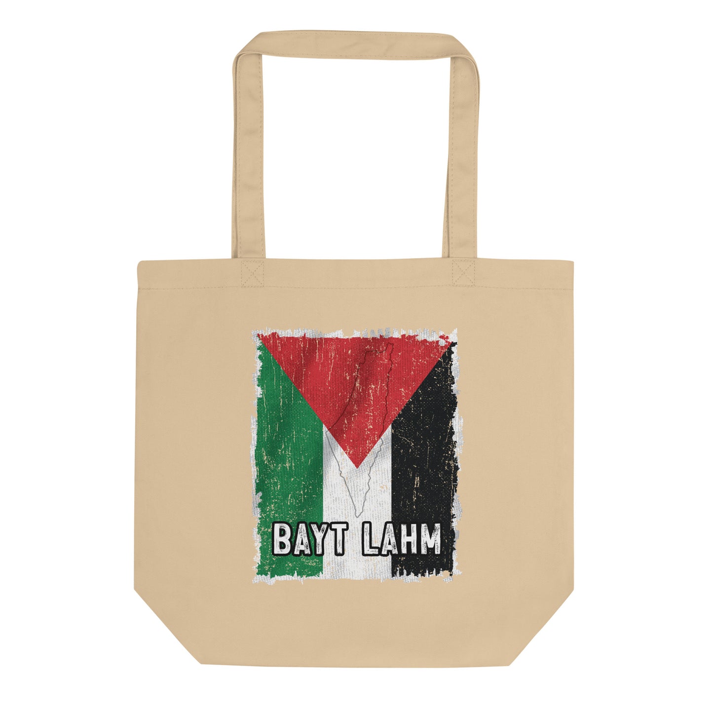 Drapeau et ville de Palestine - Sac fourre-tout écologique Bayt Lahm