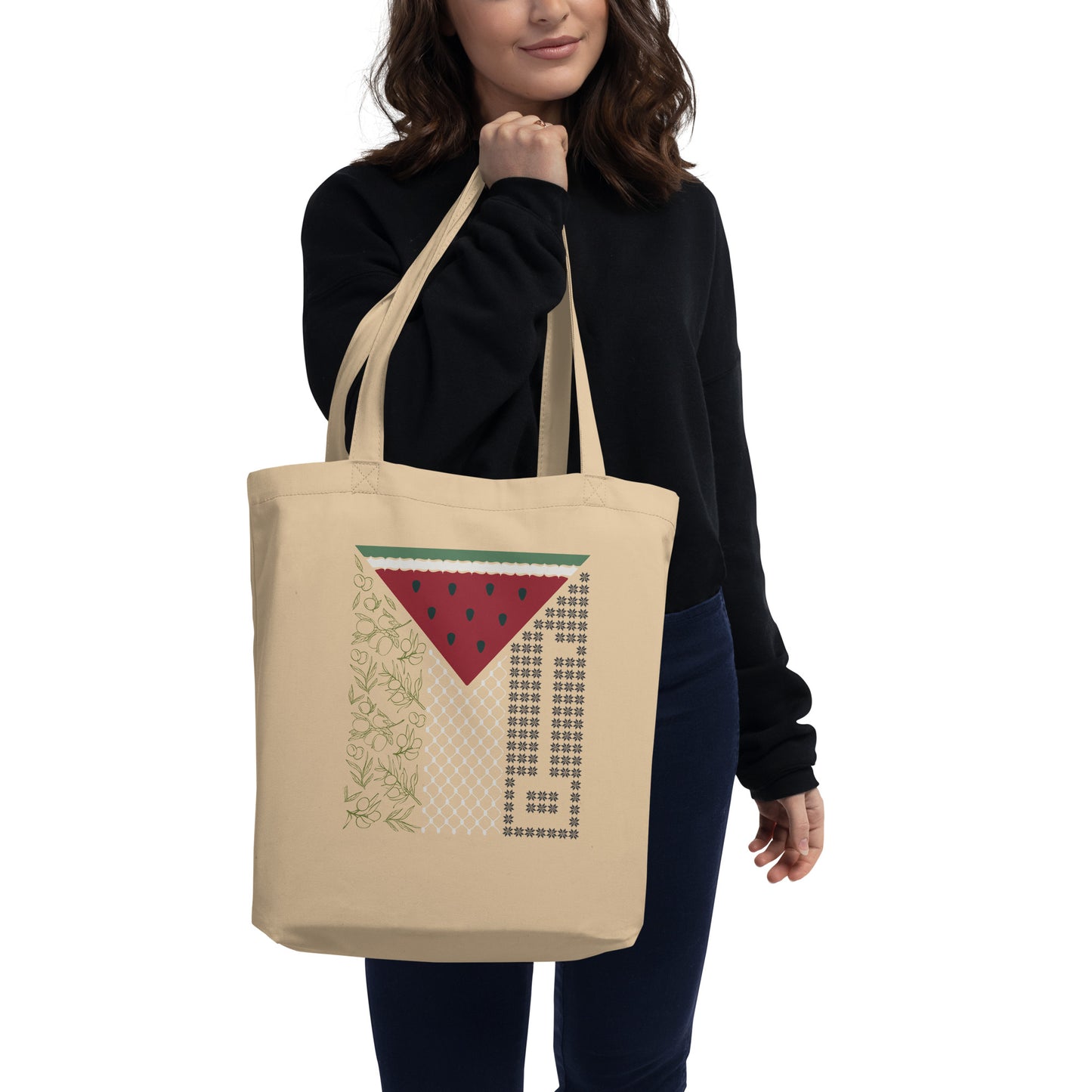 Palestine Flag Symbols Eco Tote Bag