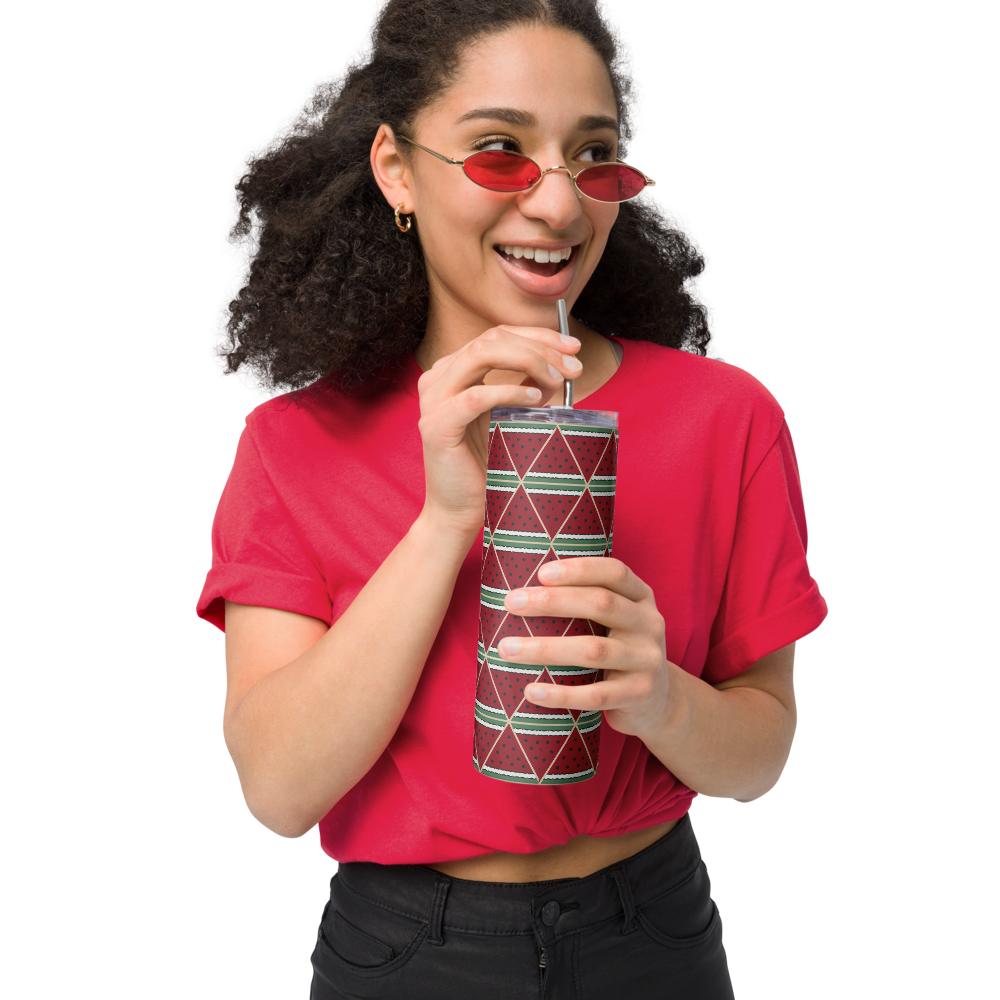 Palestine Watermelon Stainless Steel Tumbler
