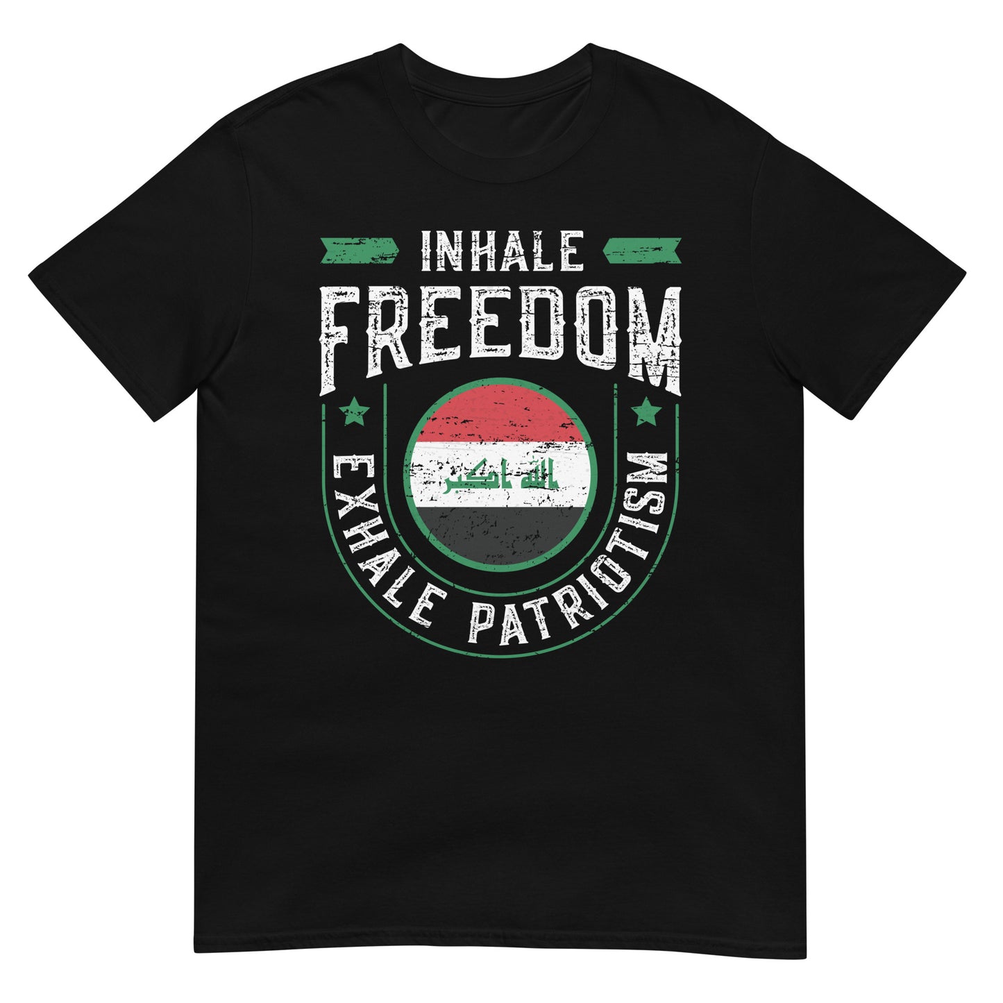 Inhale Freedom Exhale Patriotism - Iraq Unisex T-shirt