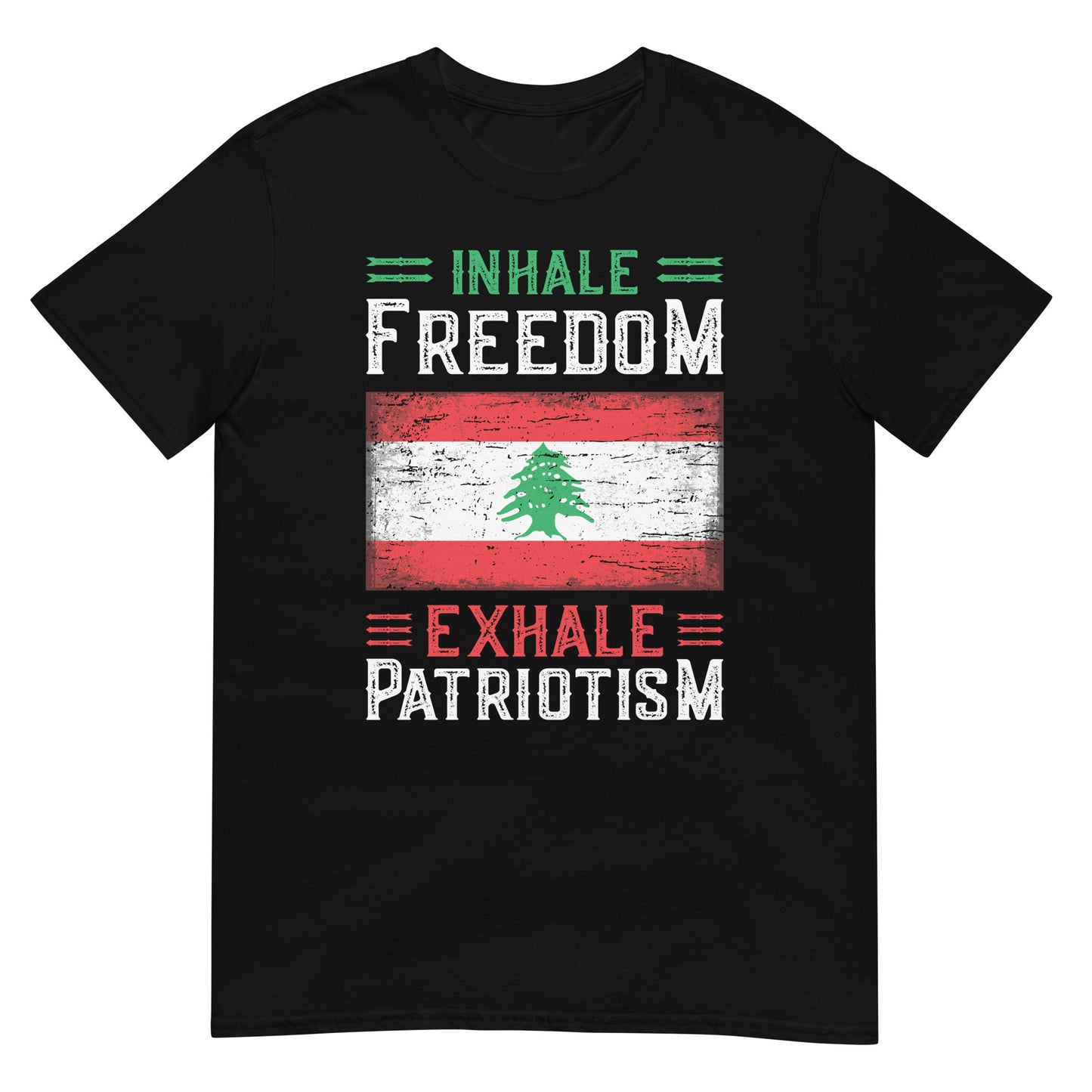 Inhale Freedom Exhale Patriotism - Libanon Unisex T-Shirt