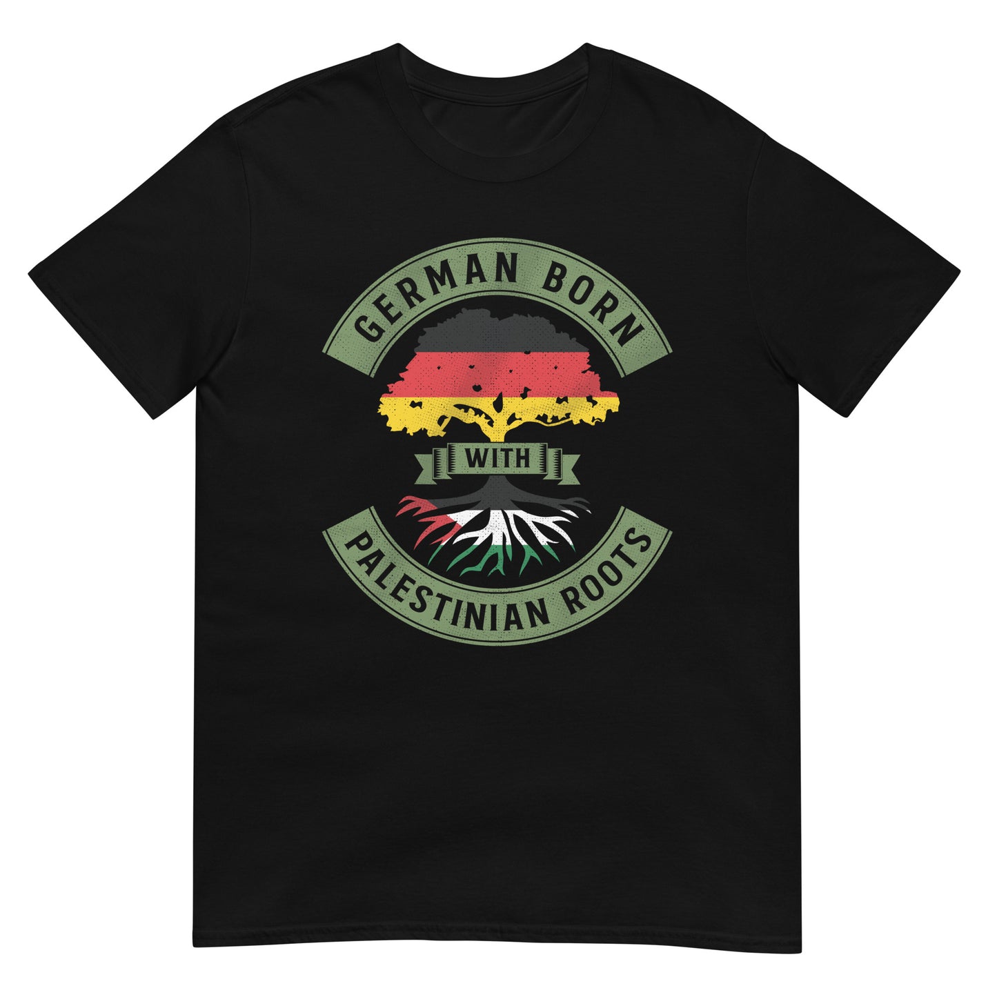 Deutsch geboren mit palästinensischen Wurzeln - Unisex T-Shirt