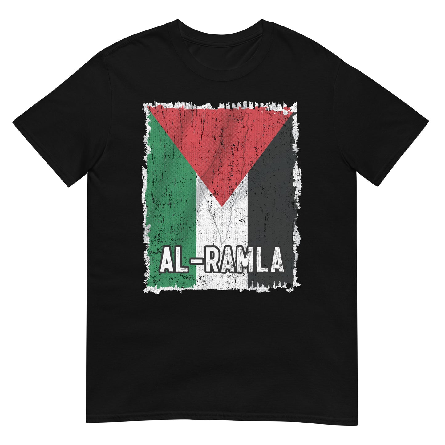 Palästina-Flagge und Stadt – Al-Ramla Unisex T-Shirt