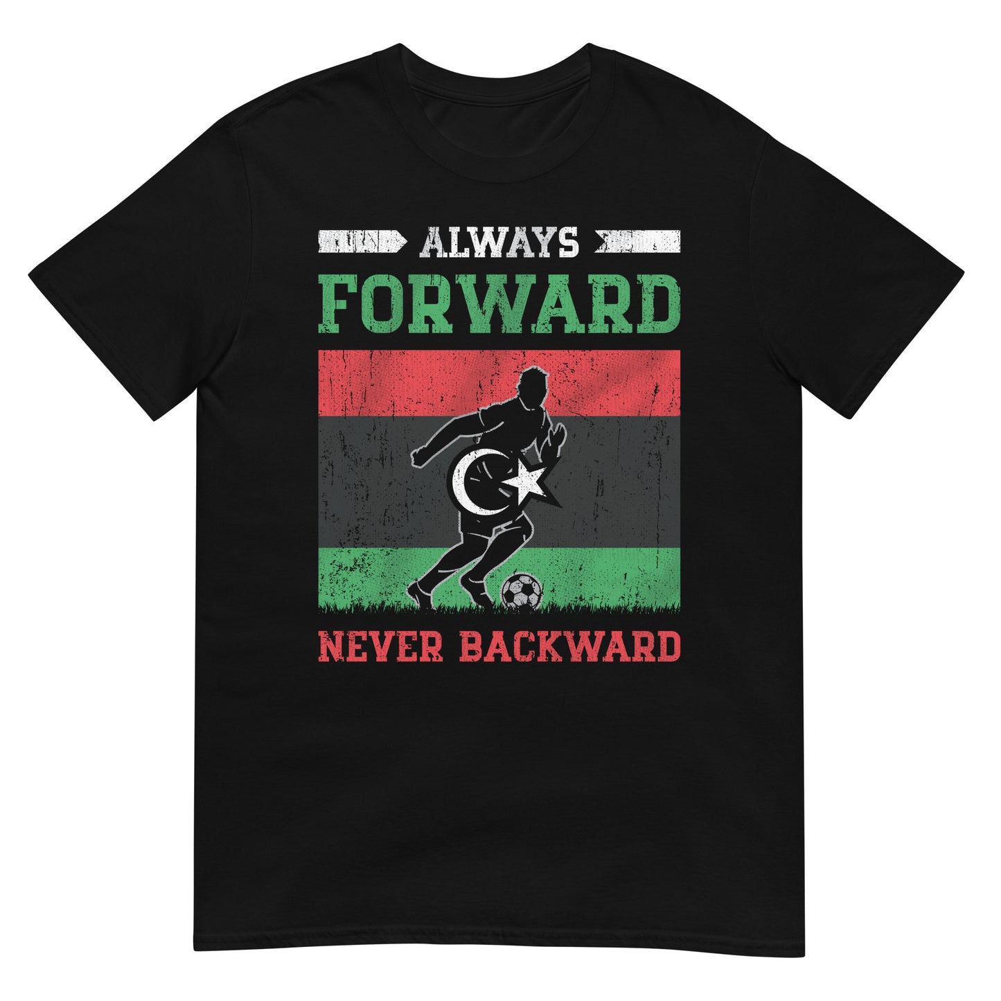 Immer vorwärts, immer vorwärts – libysches Fußball-T-Shirt