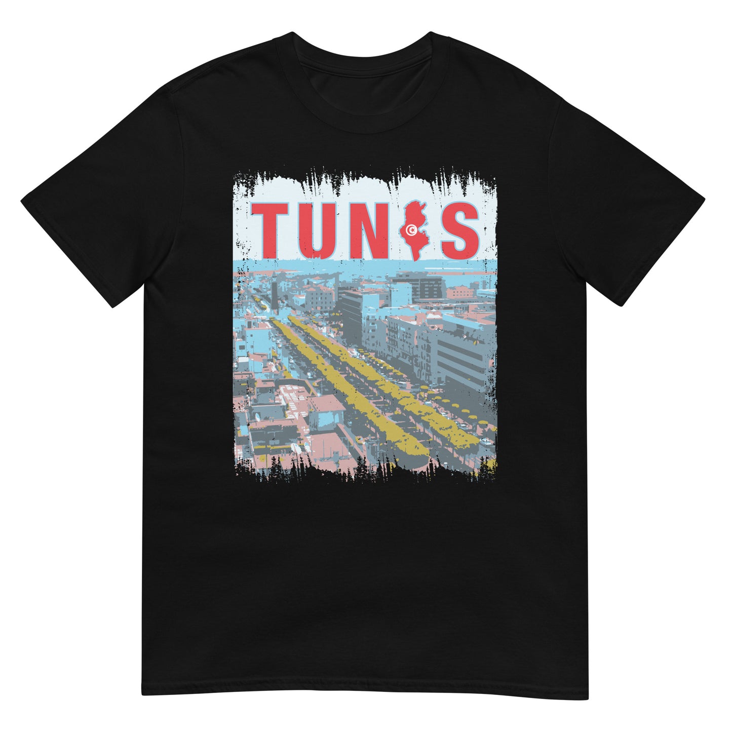 Ville tunisienne - Tunis Avenue Habib Bourguiba T-shirt unisexe