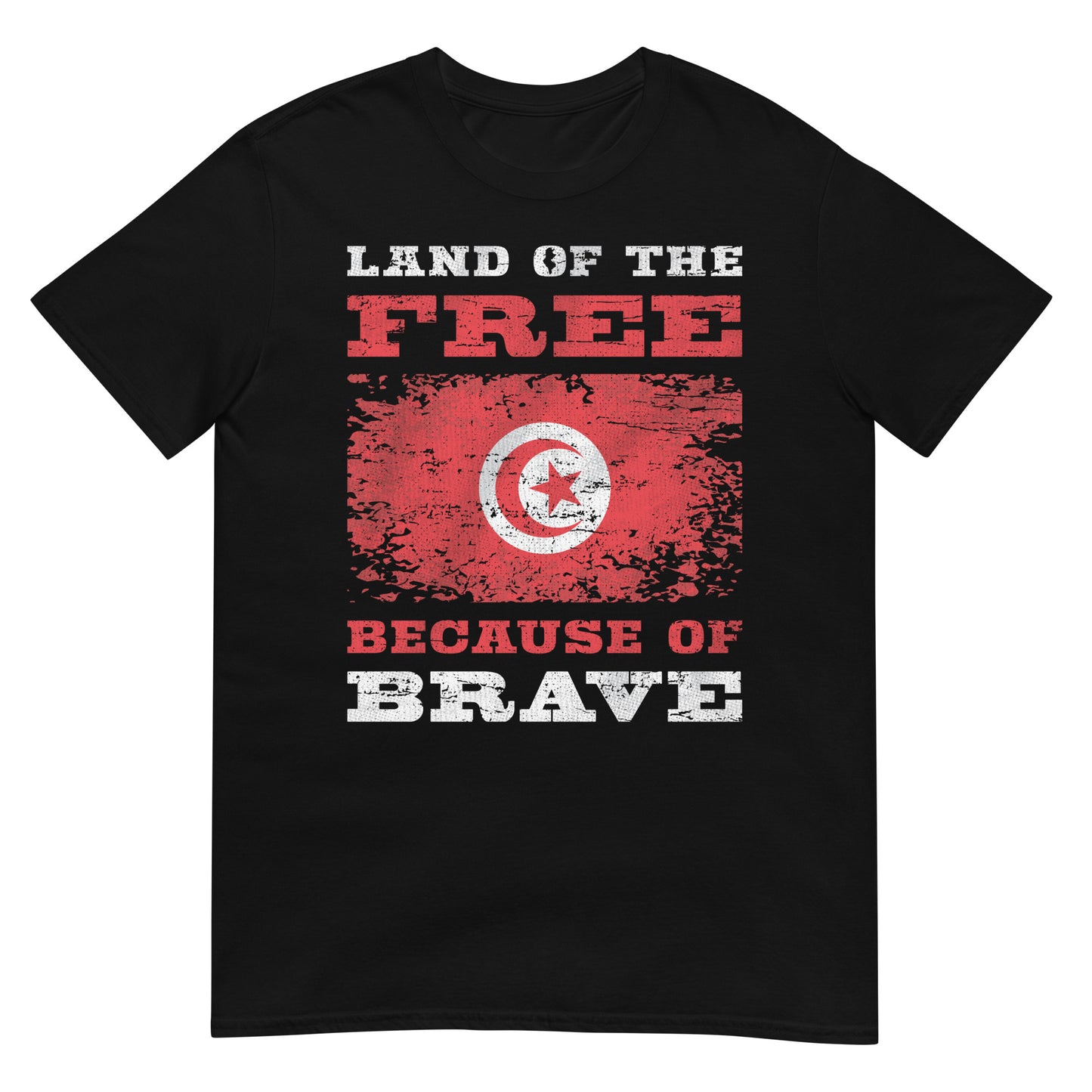 Terre des Libres à cause des Braves V2 - Tunisie T-shirt unisexe