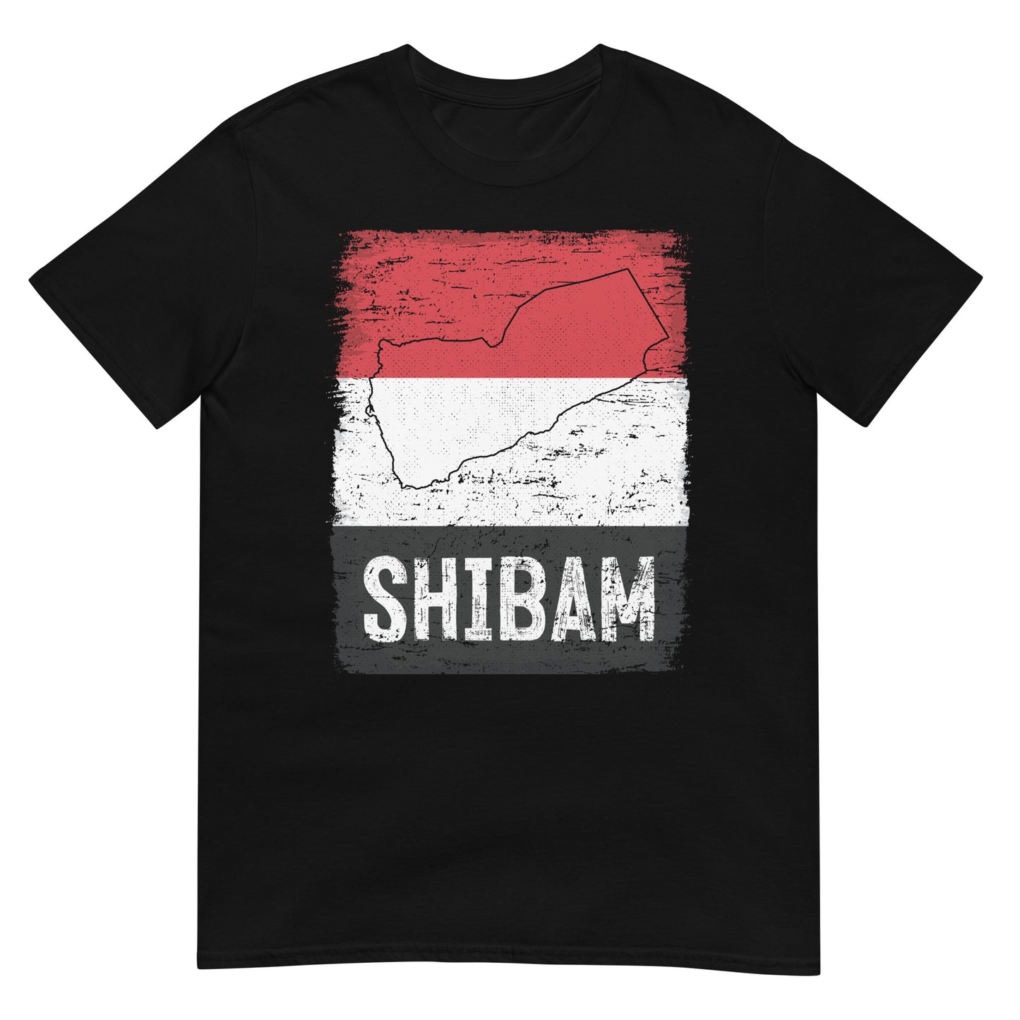 Drapeau et ville du Yémen - Shibam T-shirt unisexe