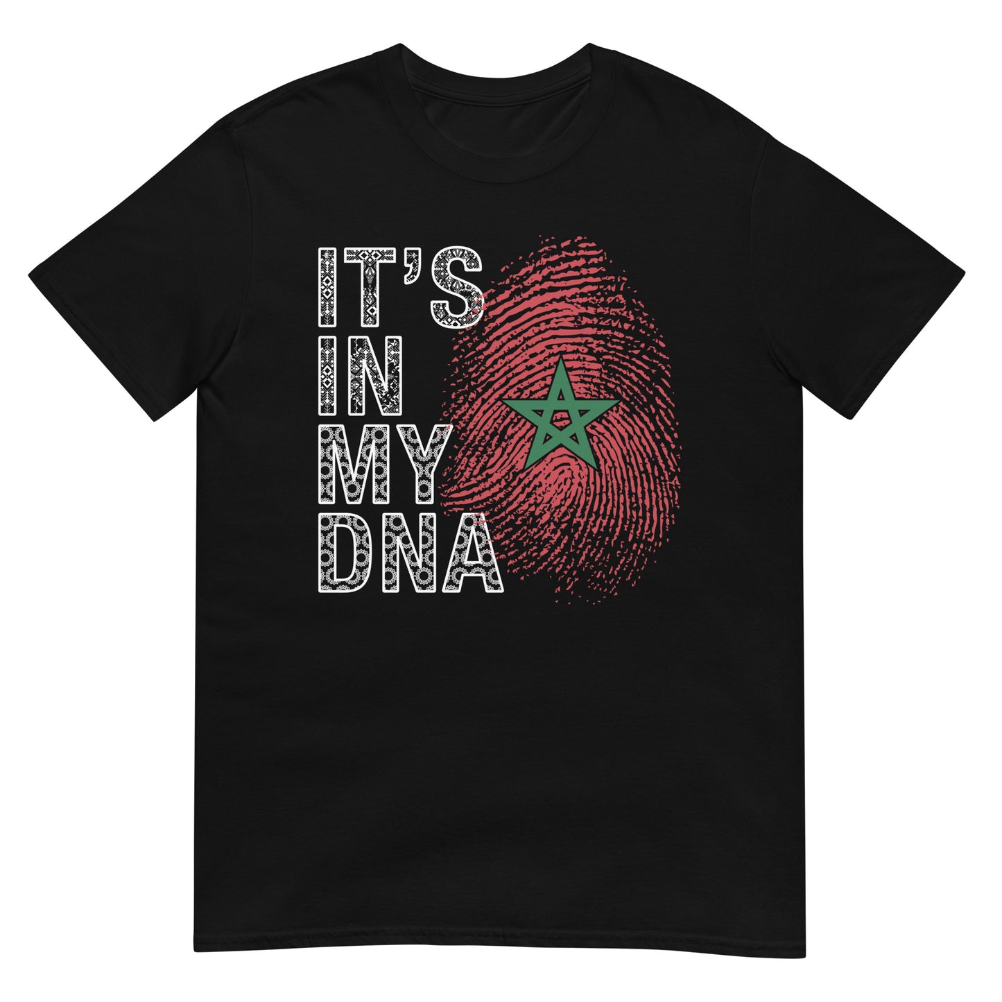 Es liegt in meiner DNA - Marokko Fingerabdruck Unisex T-Shirt