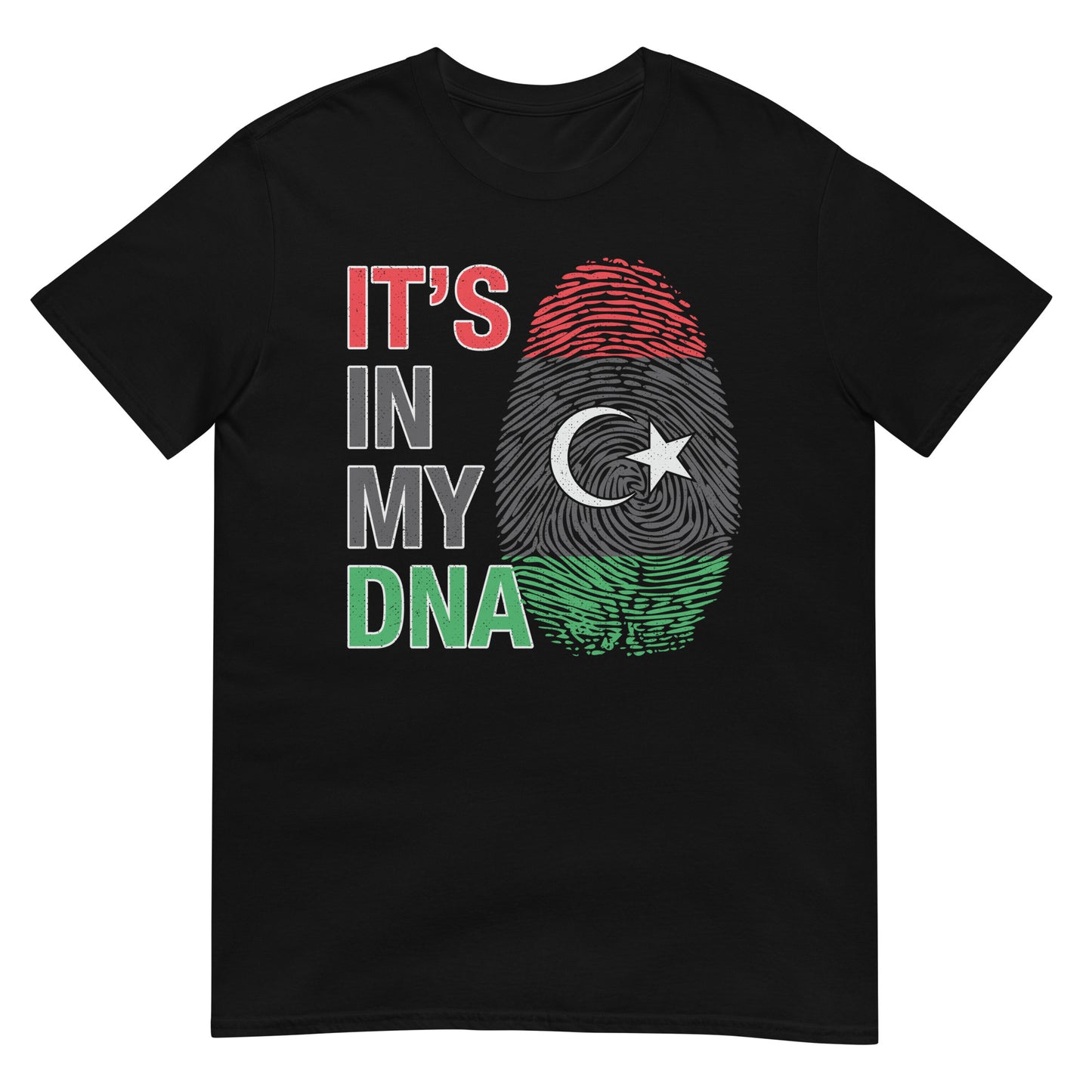 Es liegt in meiner DNA - Libyen Fingerabdruck Unisex T-Shirt