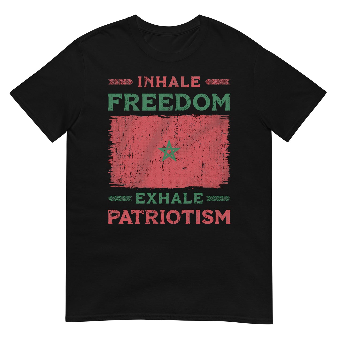 Einatmen Freiheit Ausatmen Patriotismus - Marokko Unisex T-shirt