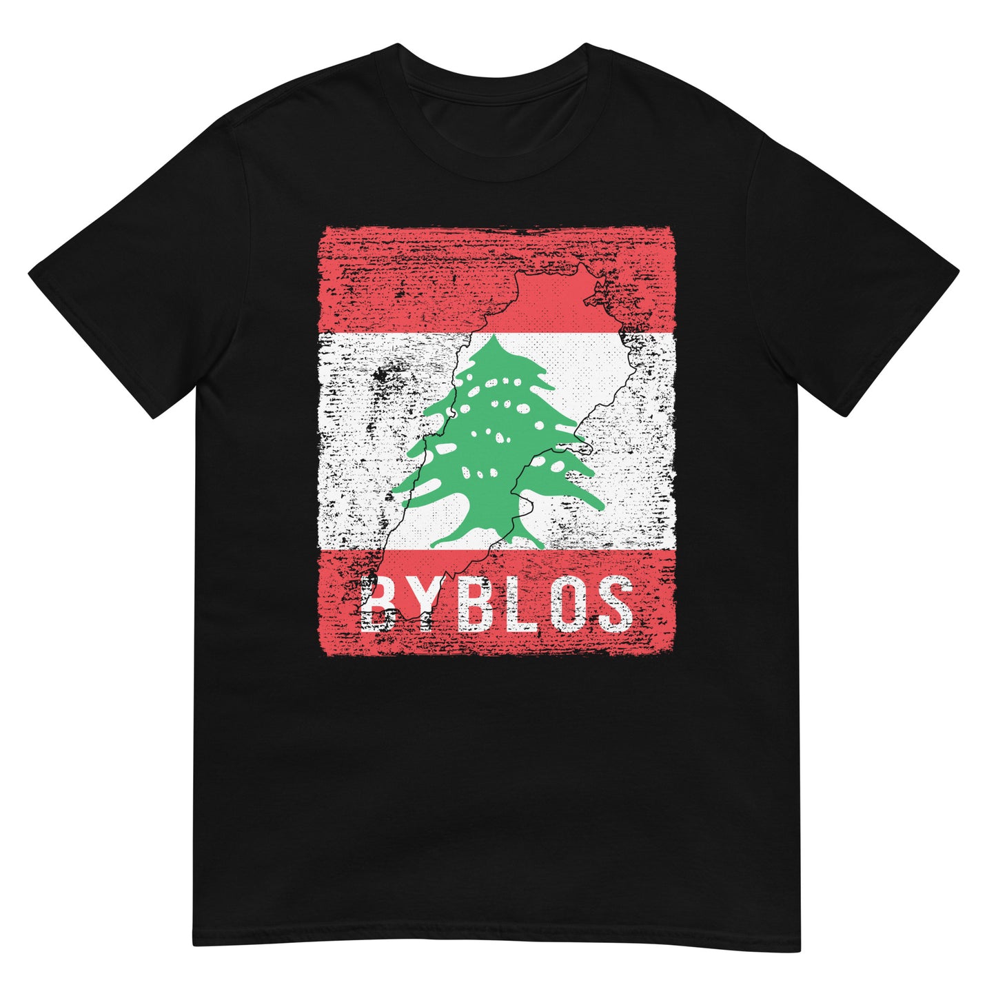 Lebanon Flag, Map & City - Byblos Unisex T-shirt