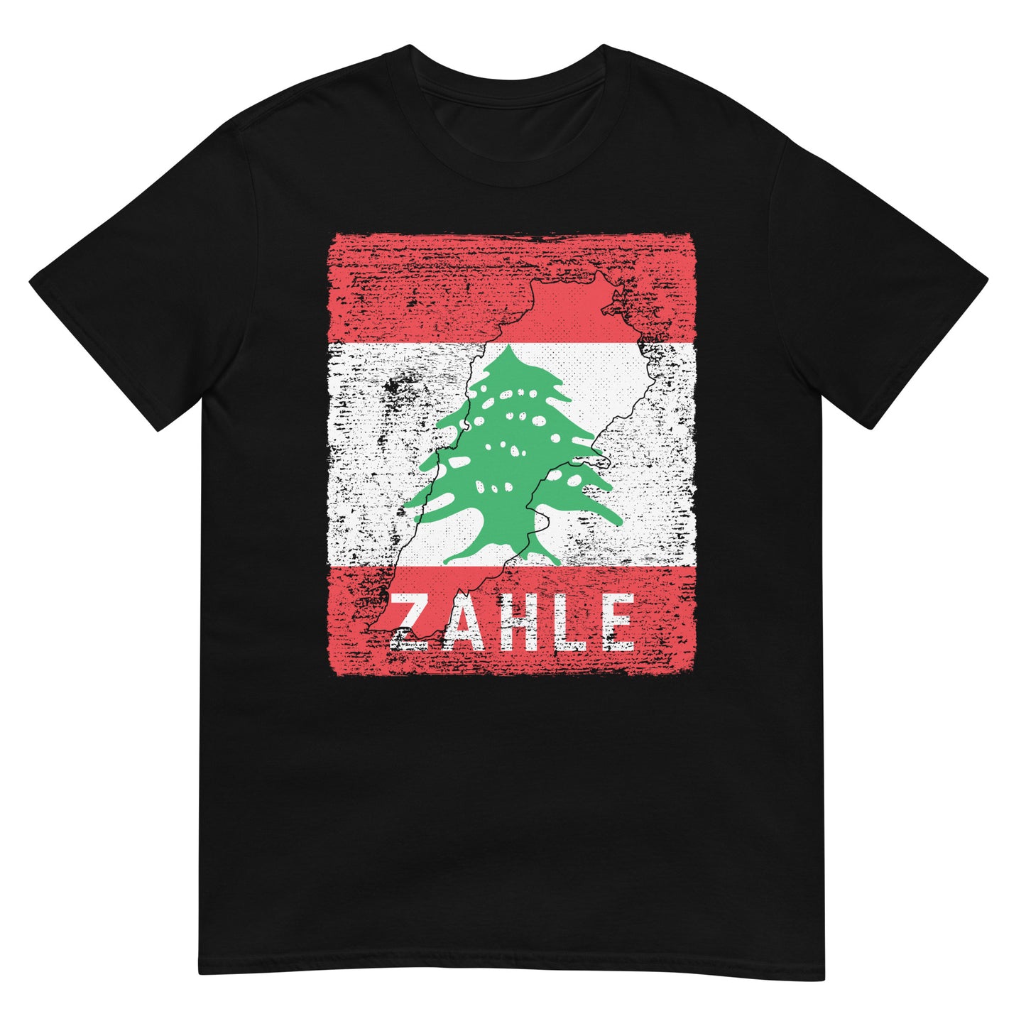 Libanon Flagge, Karte & Stadt - Zahle Unisex T-Shirt