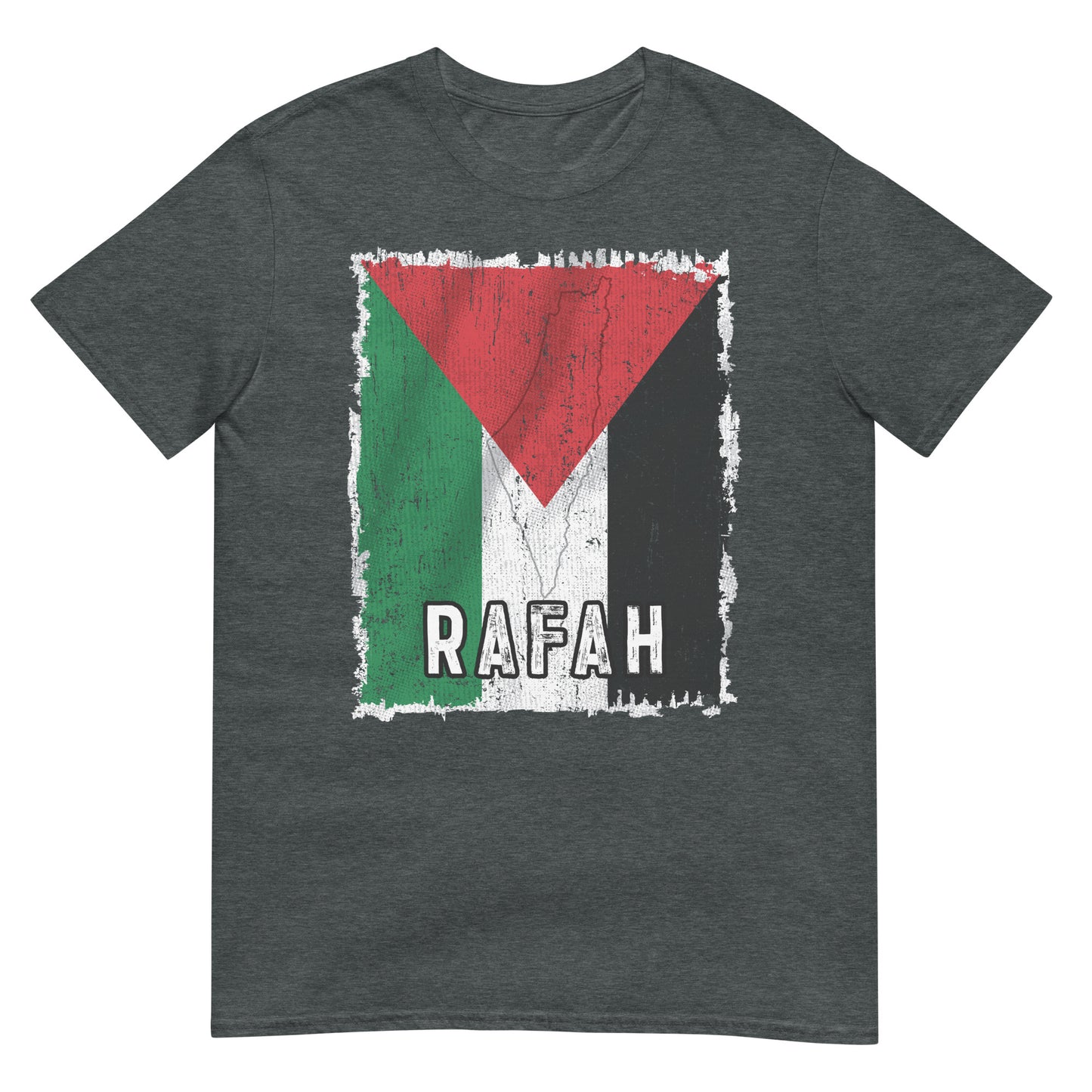 Palästina-Flagge und Stadt – Rafah Unisex T-Shirt