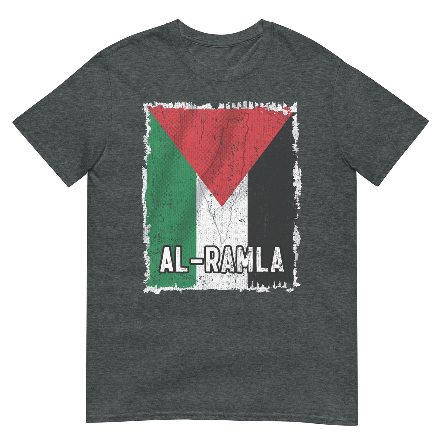 Drapeau et ville de Palestine - T-shirt unisexe Al-Ramla