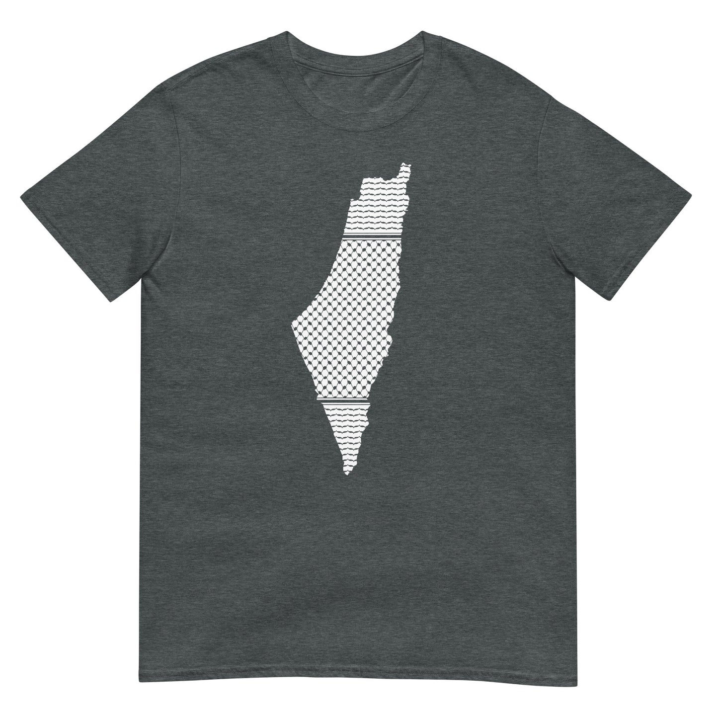 Carte de la Palestine avec motif Kufiya T-shirt unisexe