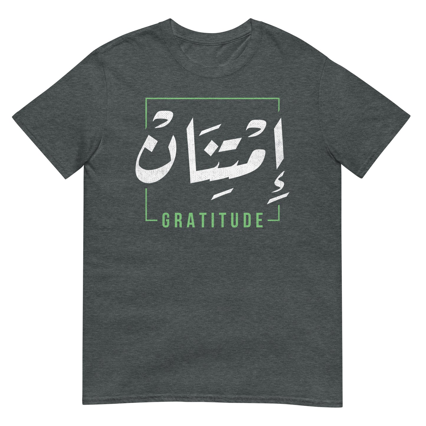 Gratitude - Script arabe + T-shirt unisexe anglais