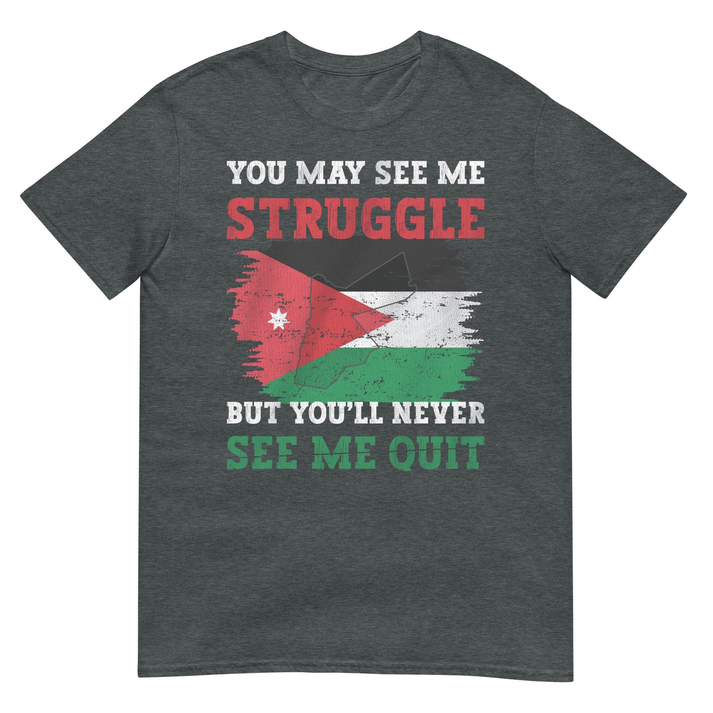 Perseverance Quote with Jordan Flag Unisex T-shirt